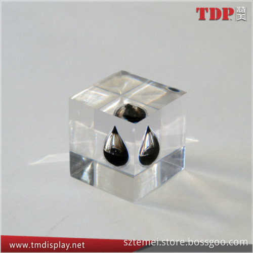 Clear Crystal Resin Oil Drop Paperweight for Corporate Gift Lucite Oil Drop Paperweight